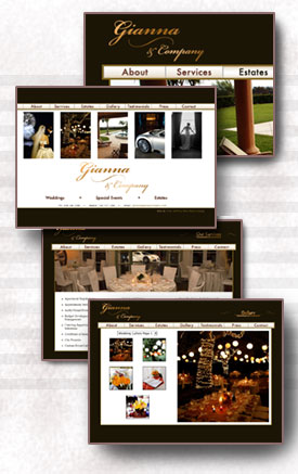 Screen shots from "GiannaCompany.com"